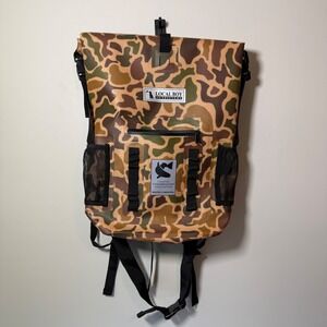 Local Boy Outfitters Dry Bag Backpack OS Camo Excellent CCA South Carolina Roll